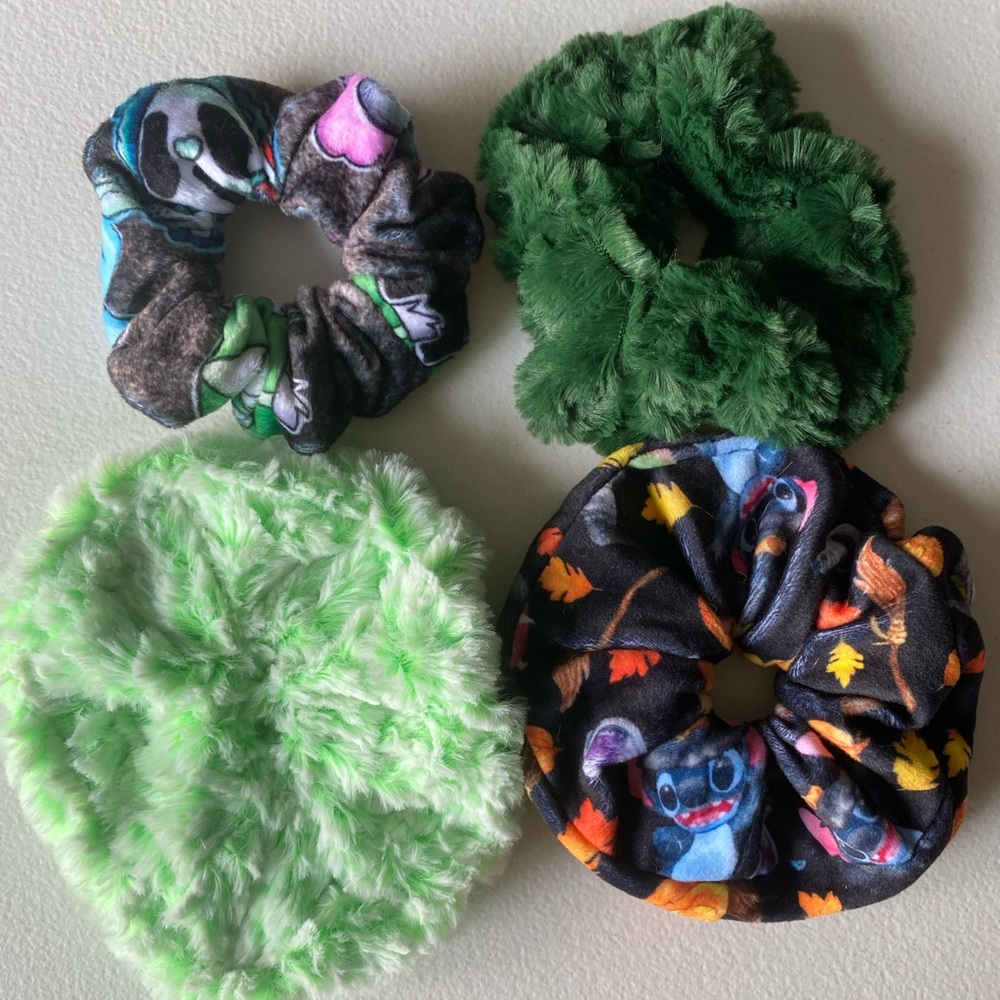 Minky scrunchies